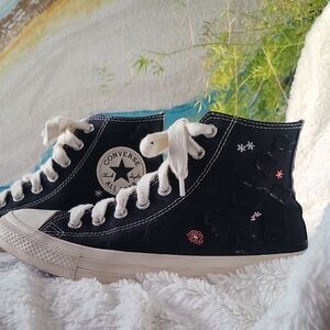 Converse Black and White High-Top Sneakers